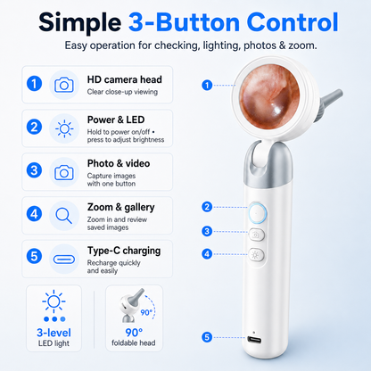 Ayvor™ Otoscope Ear Camera