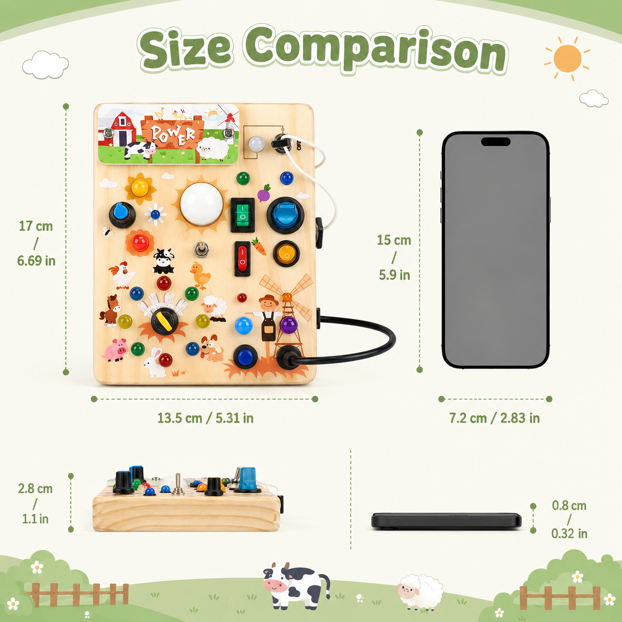 ayvor™ LED Sensory Busy Board