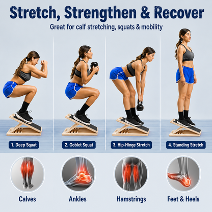 Ayvor™ Wooden Calf Stretch Board
