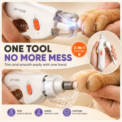 AYVOR™ 2-in-1 Pet Nail Trimmer