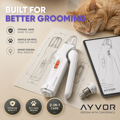 AYVOR™ 2-in-1 Pet Nail Trimmer