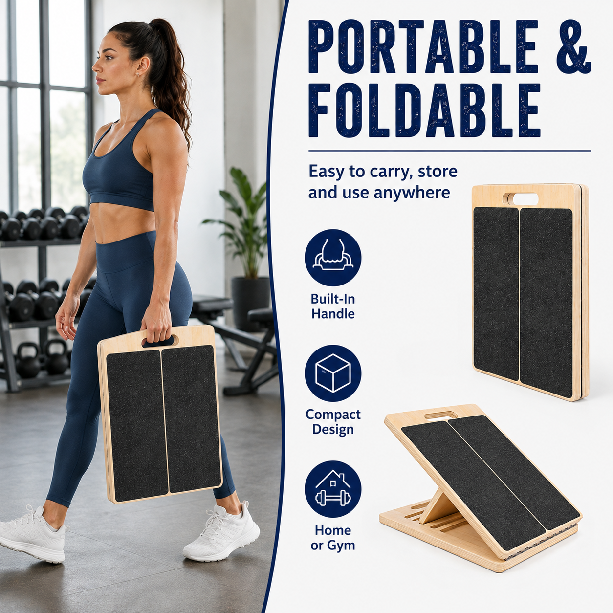 Ayvor™ Wooden Calf Stretch Board