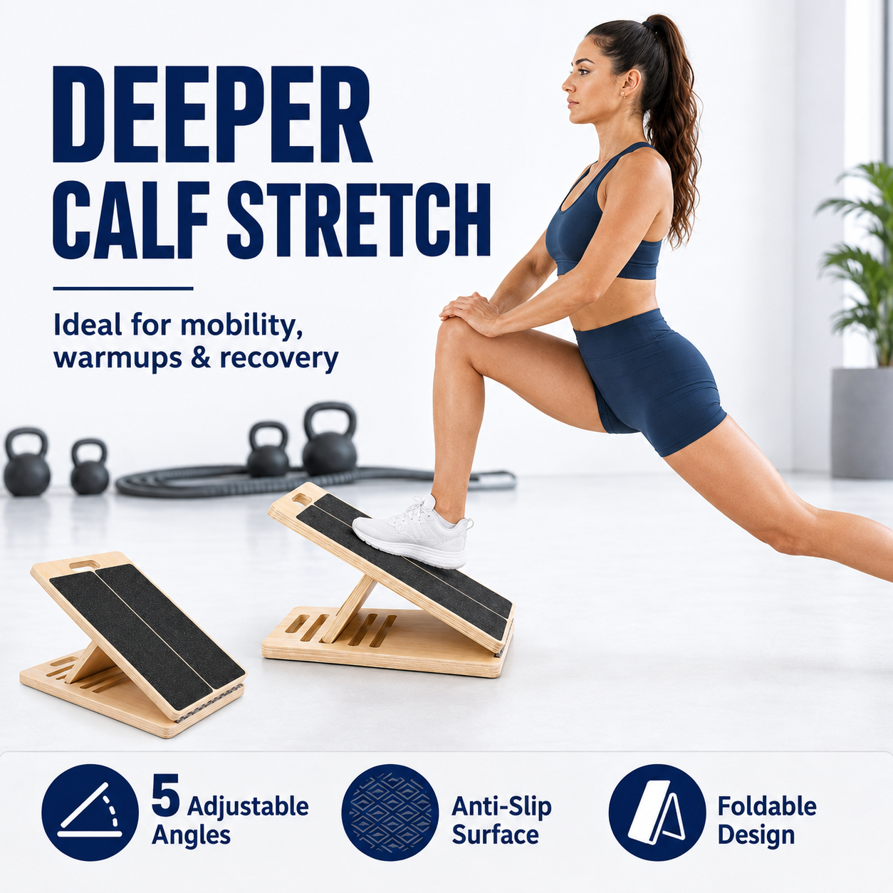 Ayvor™ Wooden Calf Stretch Board